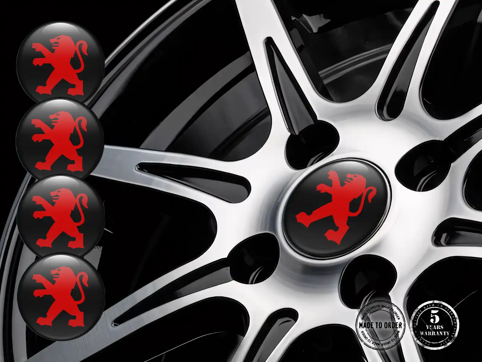 Peugeot Radembleme Version Premium Label Design